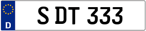 Trailer License Plate